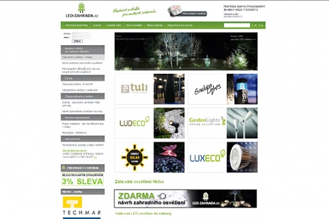 E- shop zahradní osvětlení 