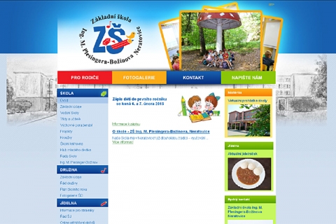 Web ZŠ Ing. M. Plesingera-Božinova 