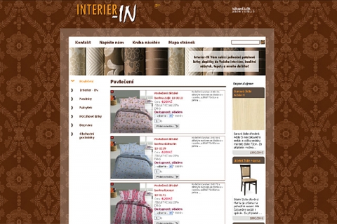 INTeRIER IN - design webu 